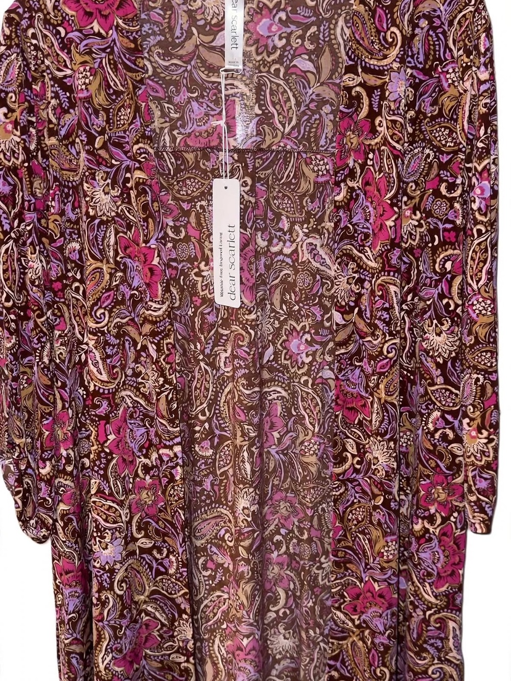 Women's patterned long coat/dress item